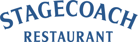 Stagecoach Restaurant logo in blue